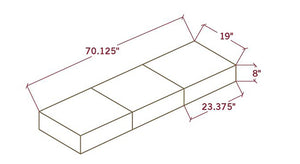 Hearth Riser Blocks Set of 3