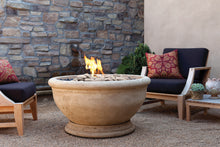 Load image into Gallery viewer, Marbella Fire Bowl with Oak Barrel Travertine Finish