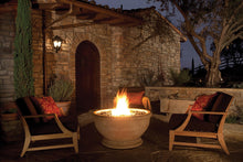Load image into Gallery viewer, Marbella Fire Bowl with Oak Barrel Travertine Finish